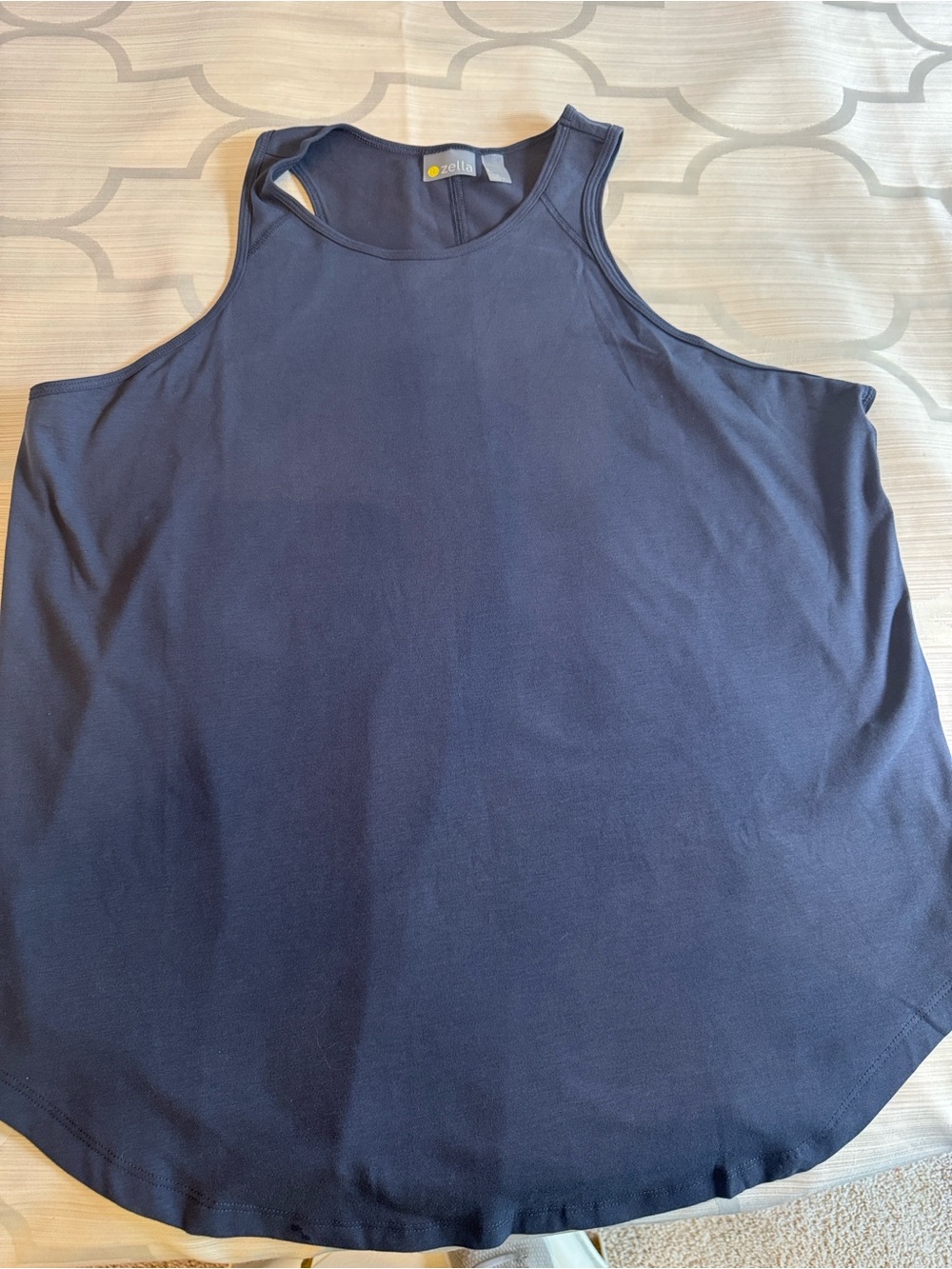 Zella Navy Blue Racerback Tank Top